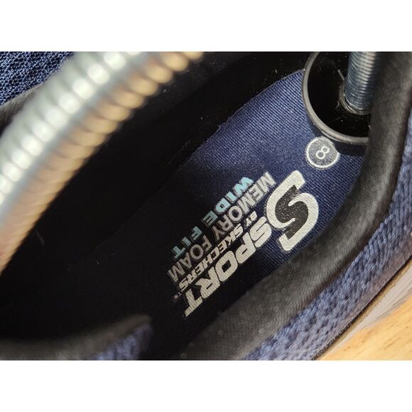 S Sport by Skechers Men’s Size 8 Wide Slip-On Shoes – Blue Memory Foam - Picture 8 of 9